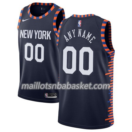 Maillot Homme New York Knicks Personnalisable 2018-19 Nike City Edition Navy Swingman